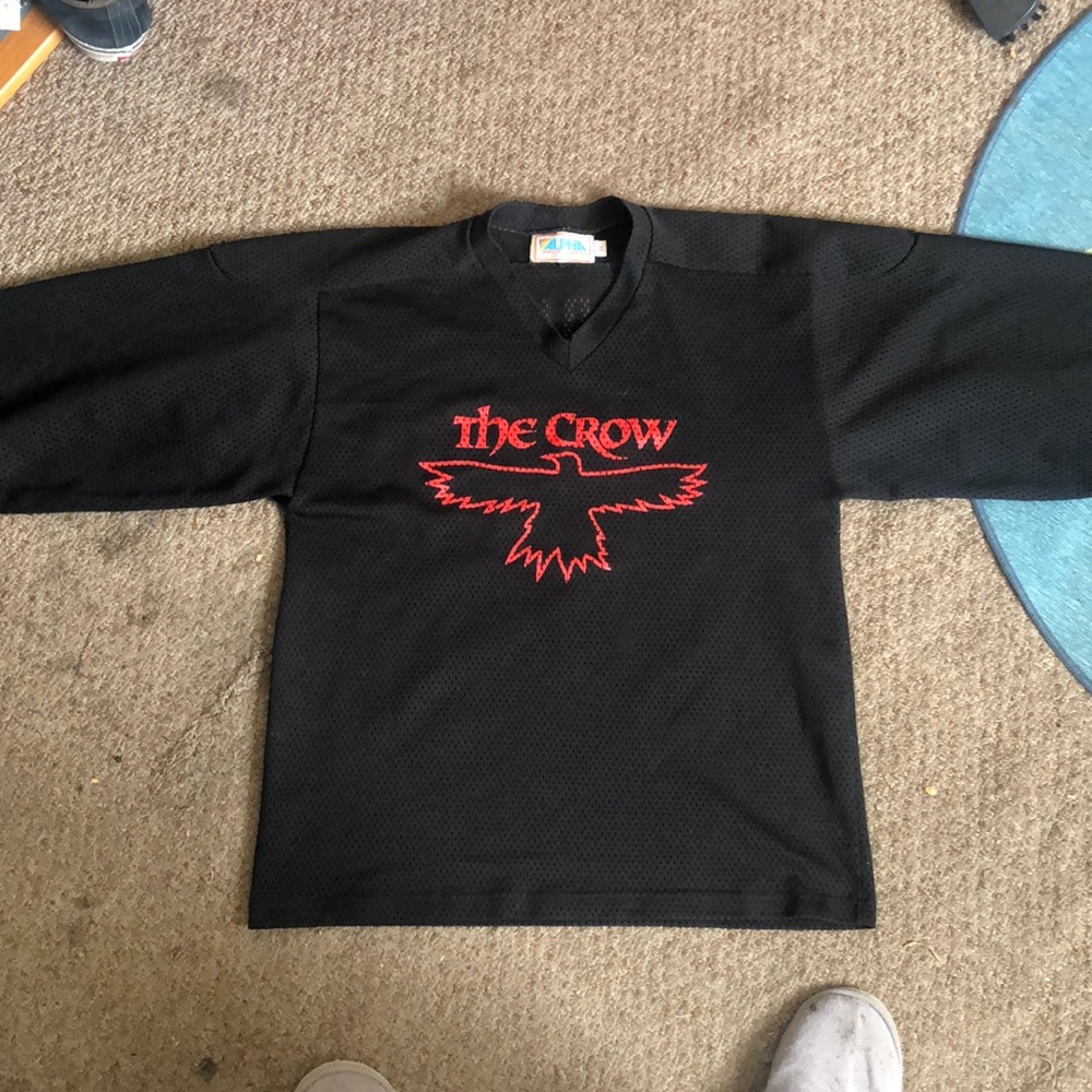 Vintage “The Crow” hockey jersey.